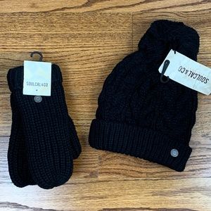 SOULCAL VESNA Mits and Hoodie Ladies OS BLK